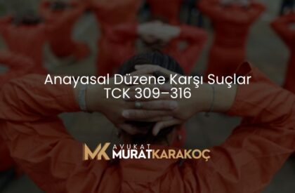 Anayasal Düzene Karşı Suçlar - TCK 309–316