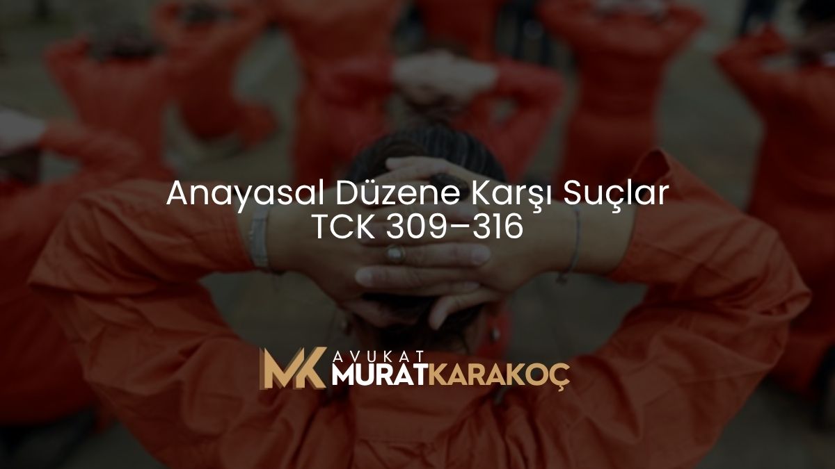 Anayasal Düzene Karşı Suçlar - TCK 309–316