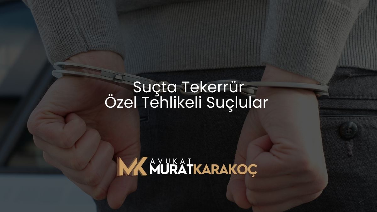 Suçta Tekerrür Özel Tehlikeli Suçlular